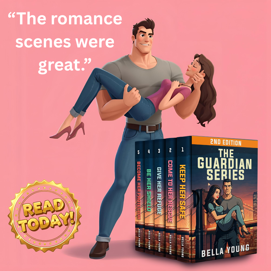 Bella Young Facebook ad: Clean, heart-pounding romance with a protector.
