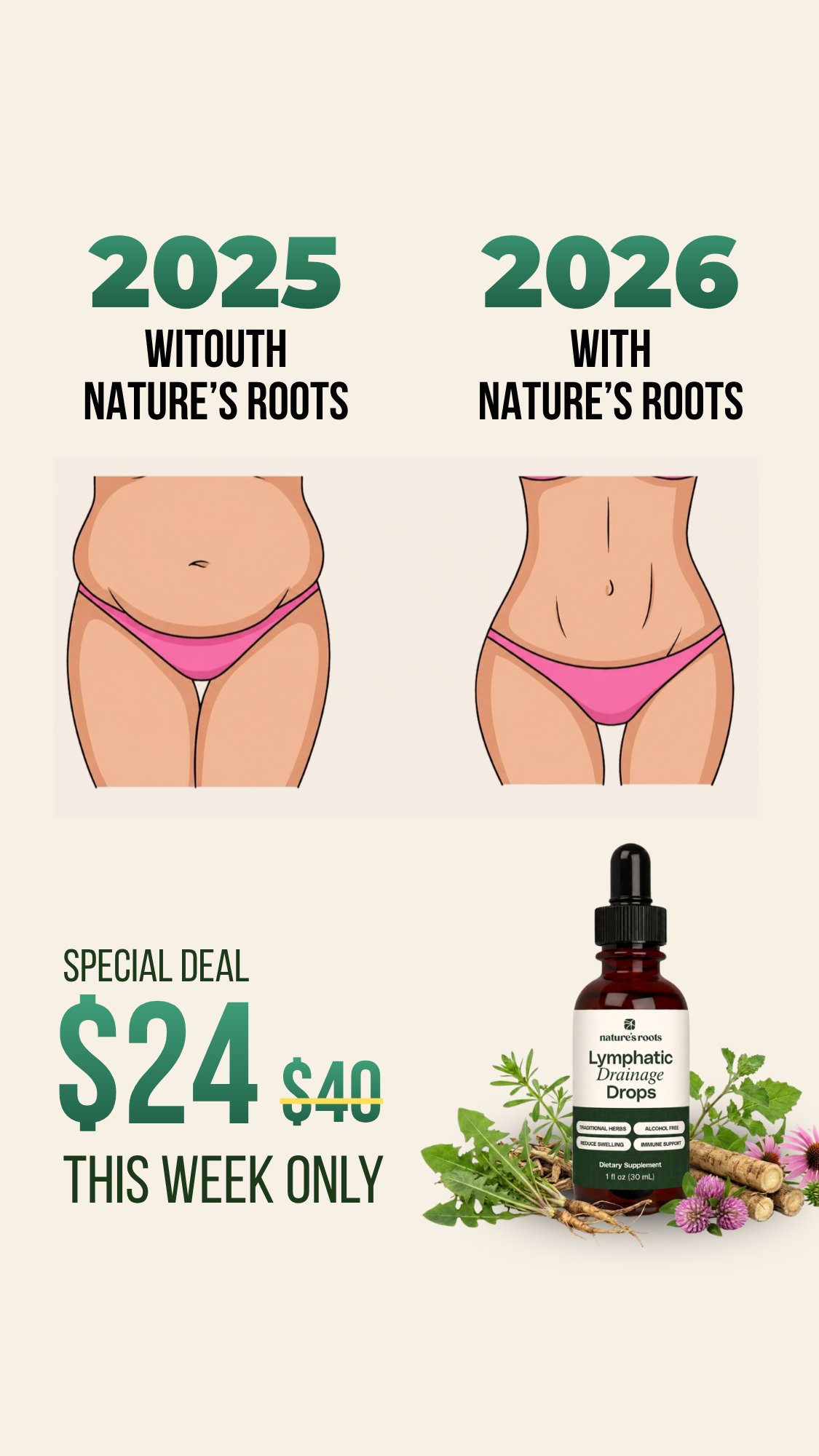Natures Roots Facebook ad