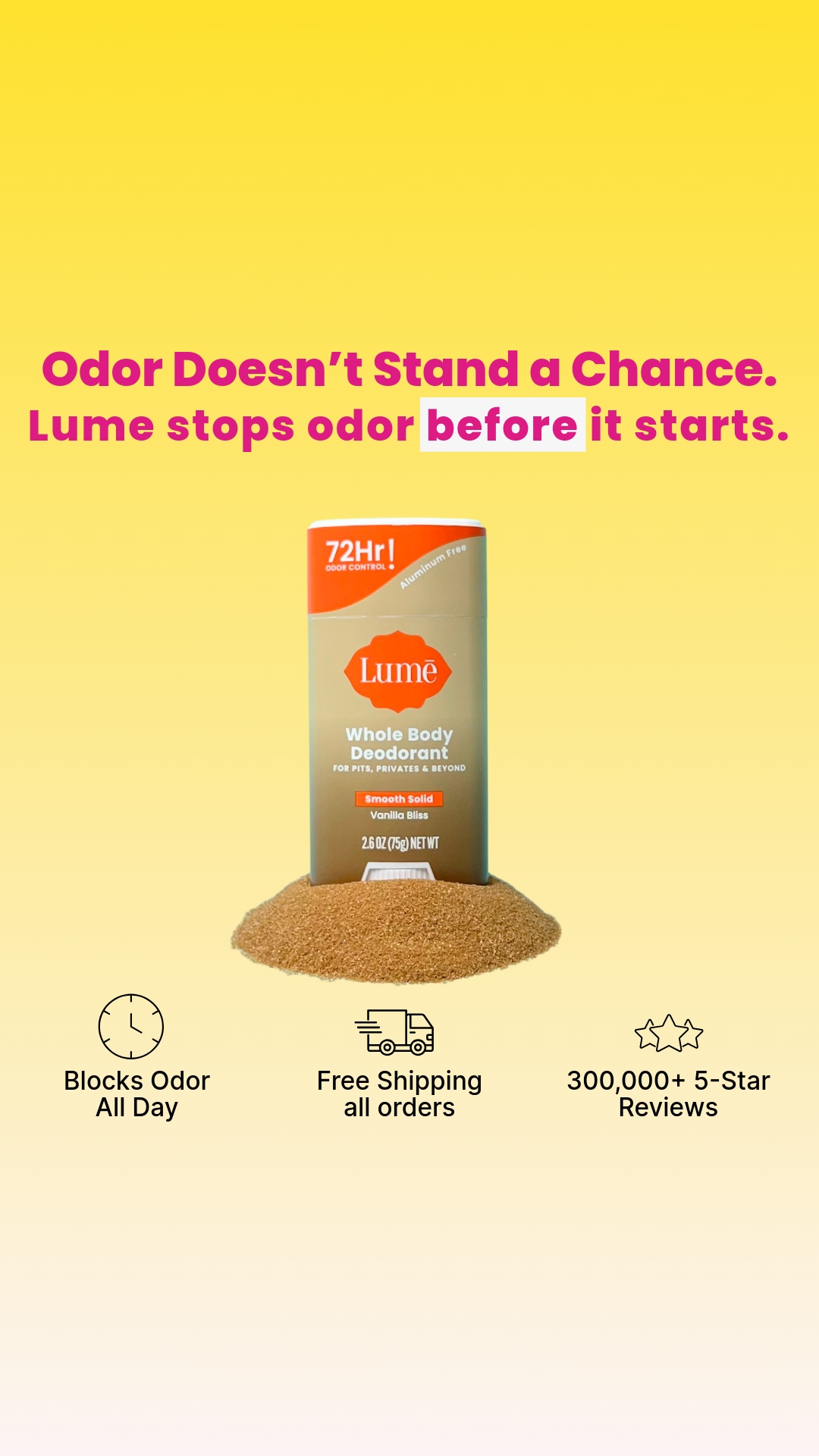 Lume Deodorant Facebook ad