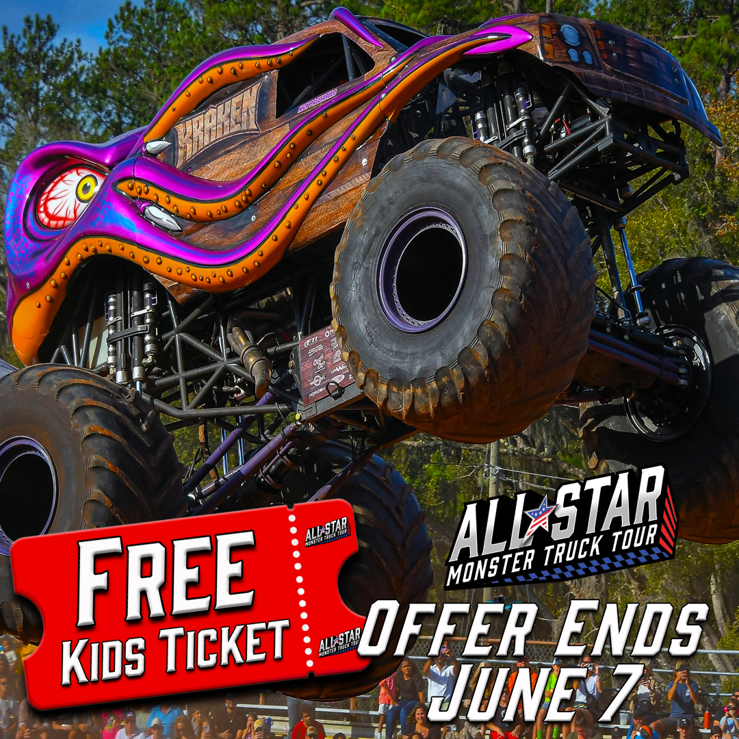 All Star Monster Truck Tour Facebook ad