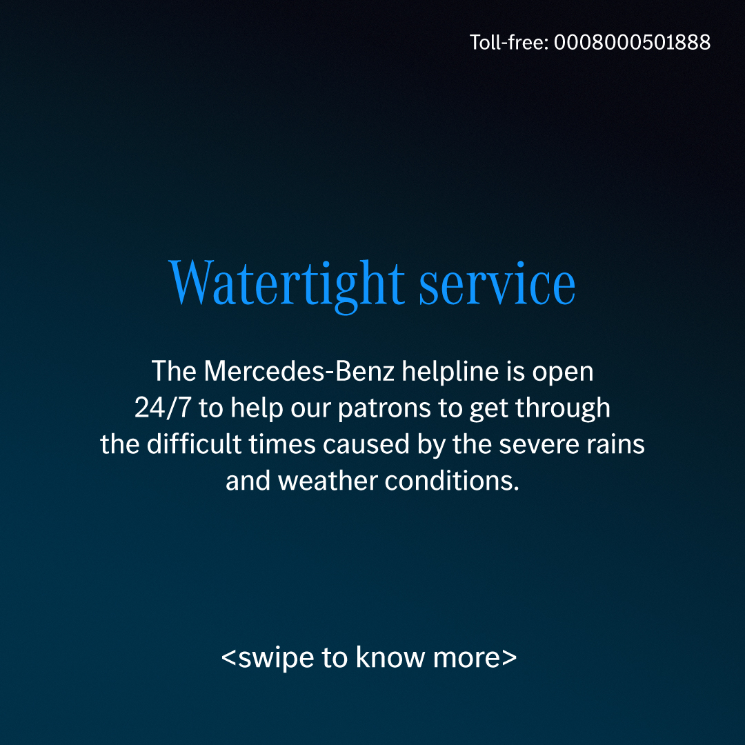 Mercedes-Benz India Facebook ad: As we navigate the unpredictable forces of nature…