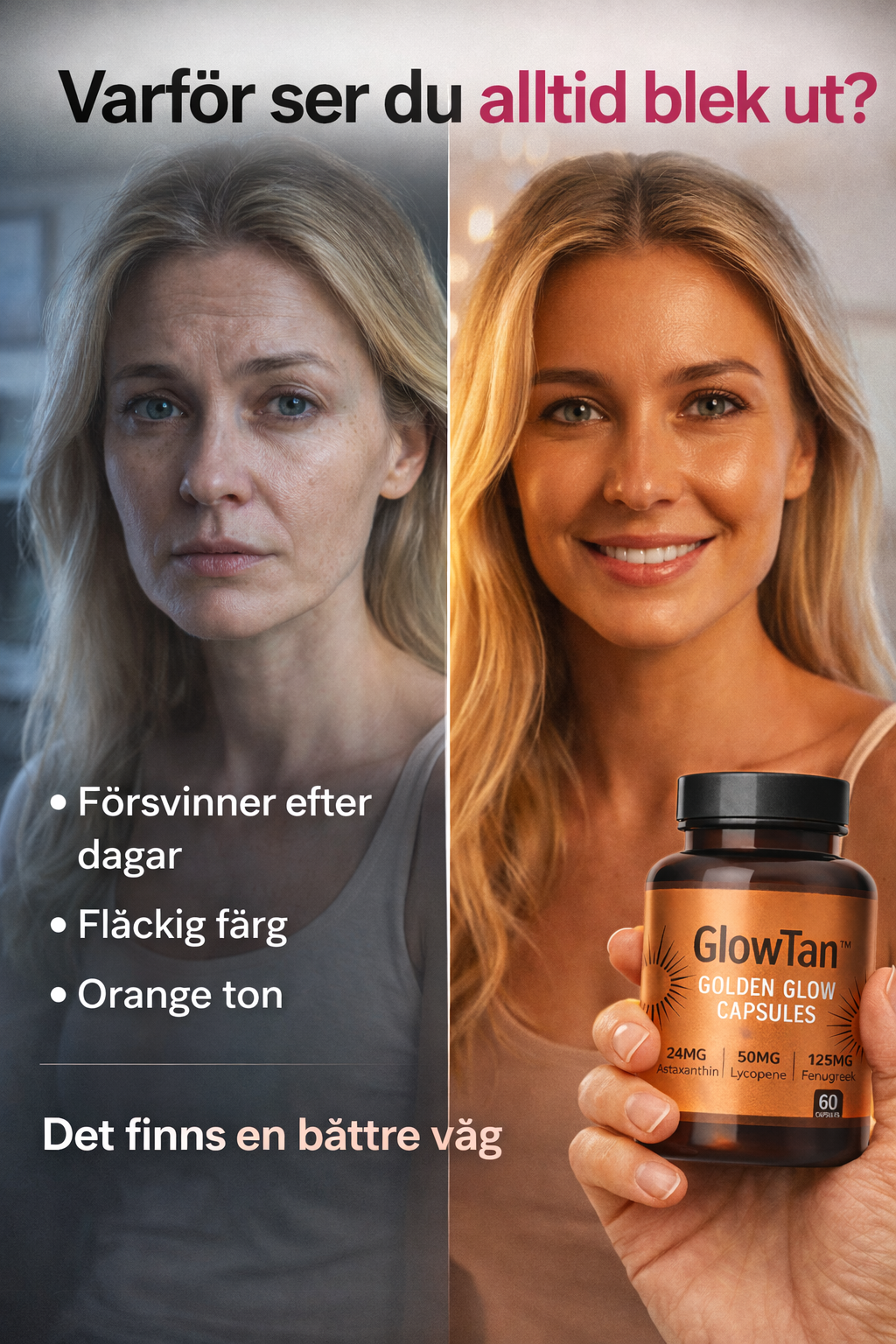 Emma Facebook ad: En naturlig glow på bara 2 veckor