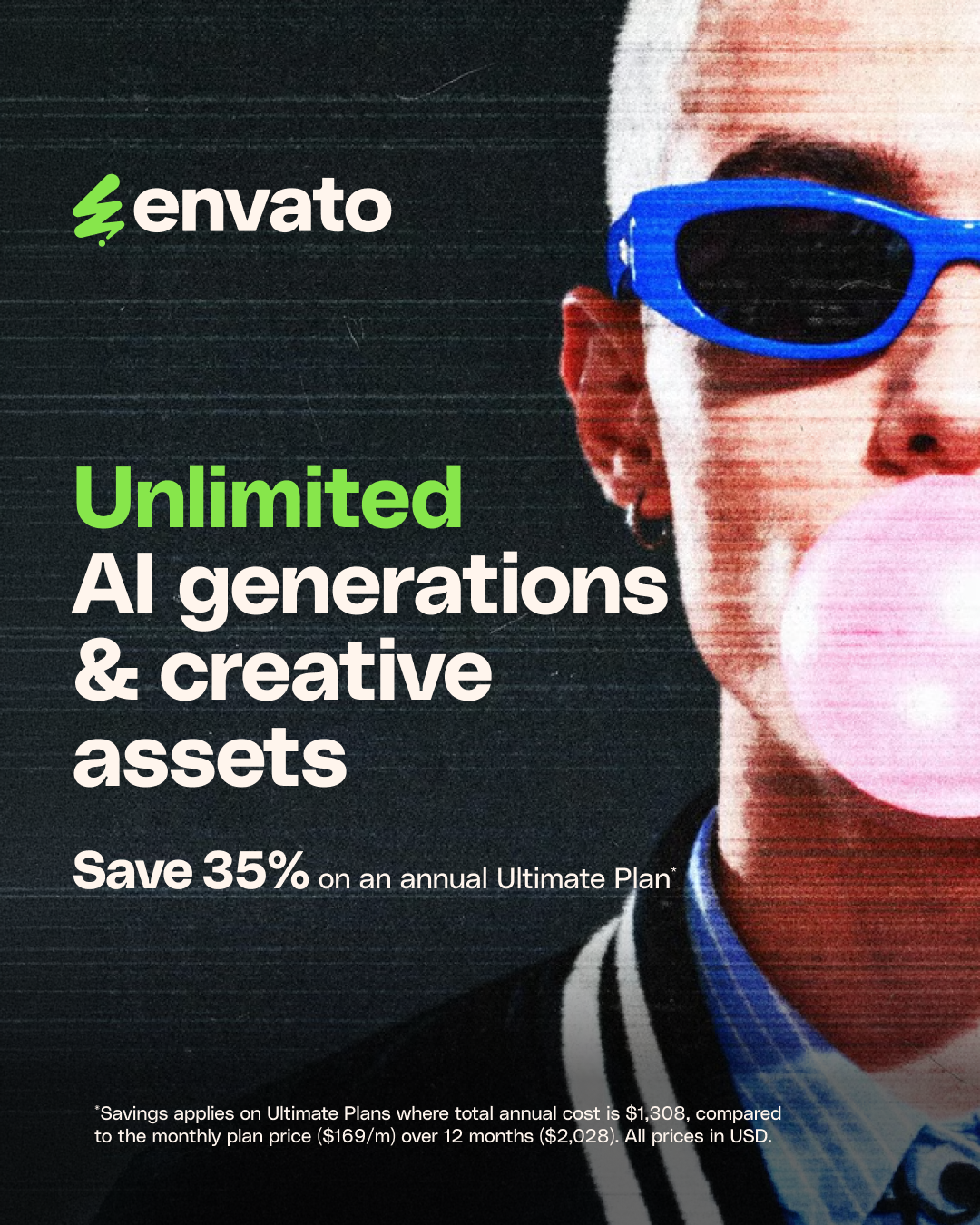 Envato Facebook ad