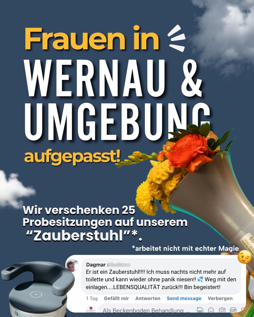 Beckenboden Behandlung Facebook ad