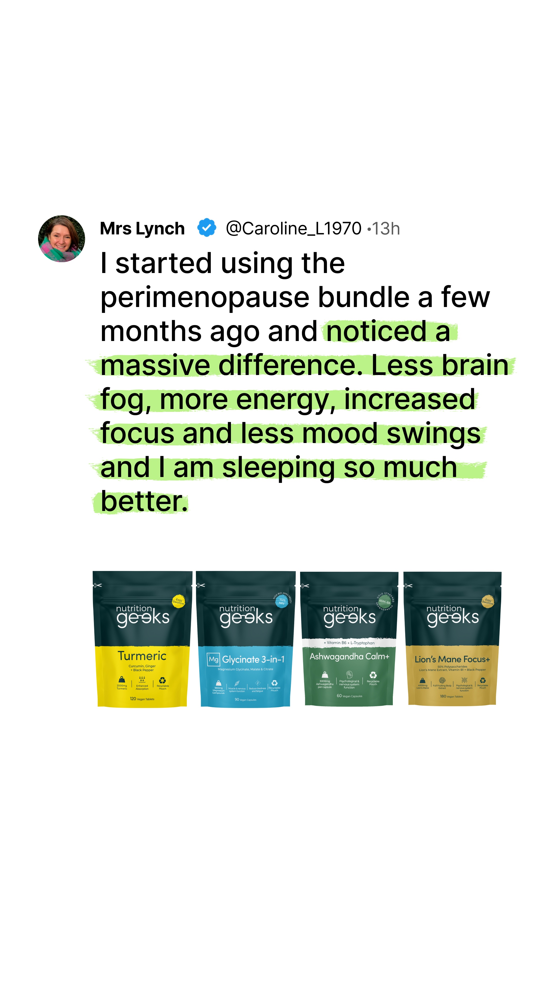 Nutrition Geeks Facebook ad