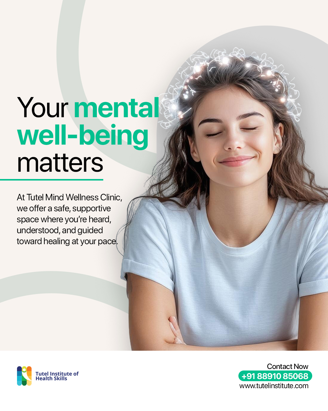 Tutel Institute of Health Skills Facebook ad: Mental wellness starts here