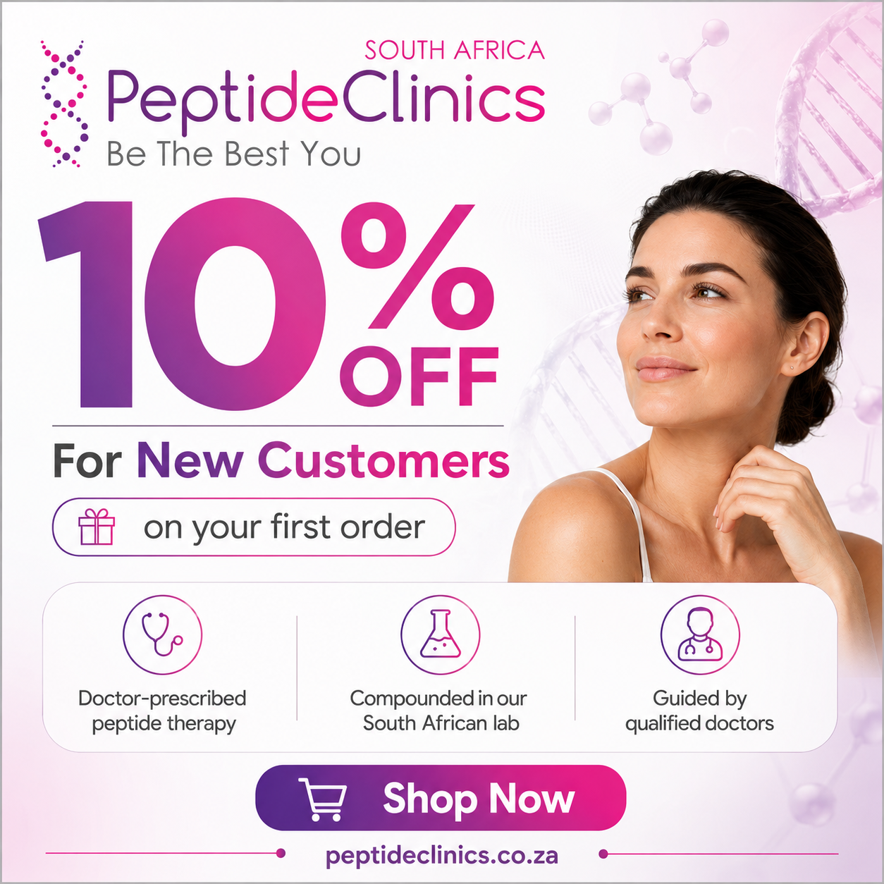 PeptideClinics Facebook ad