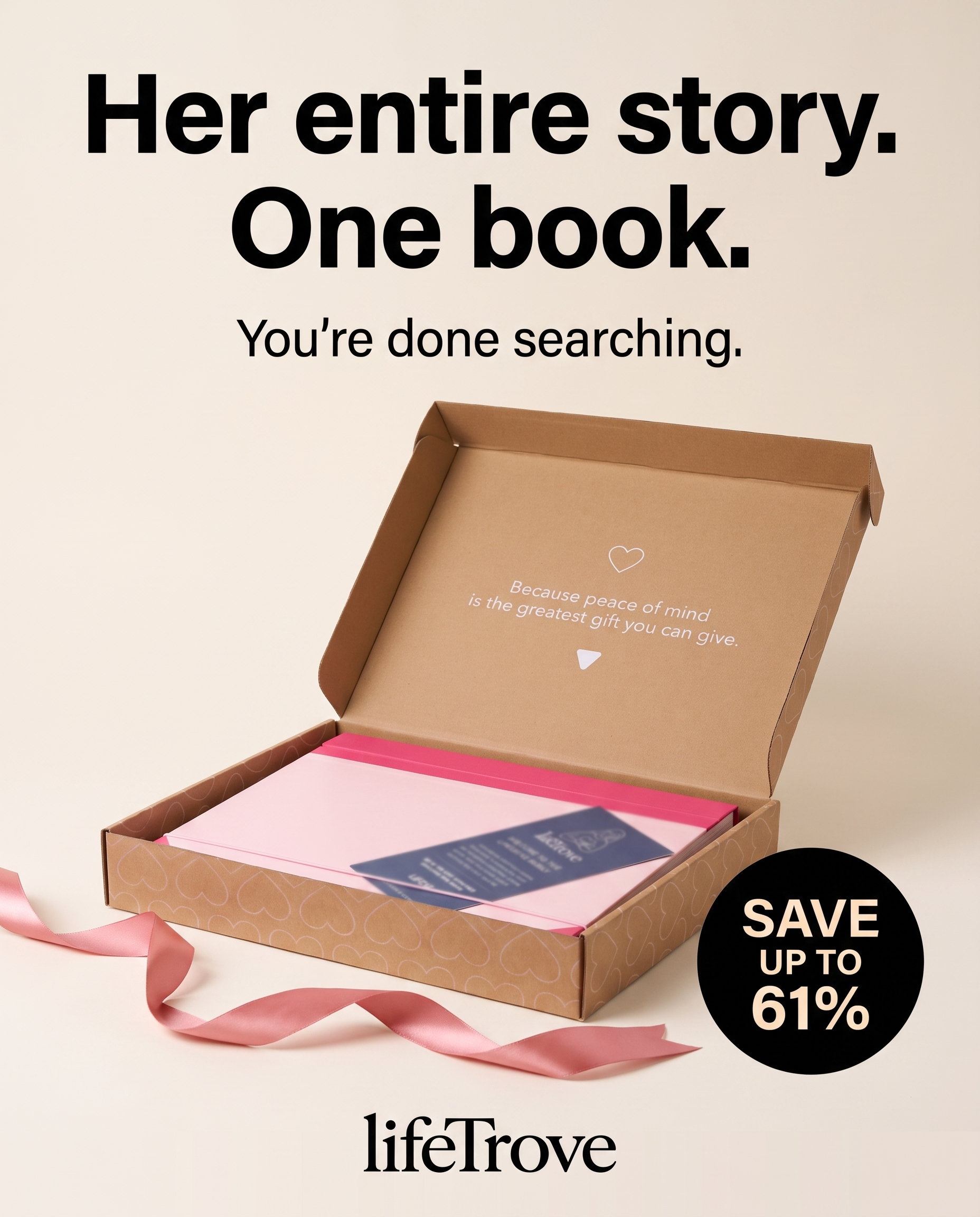 LifeTrove Facebook ad