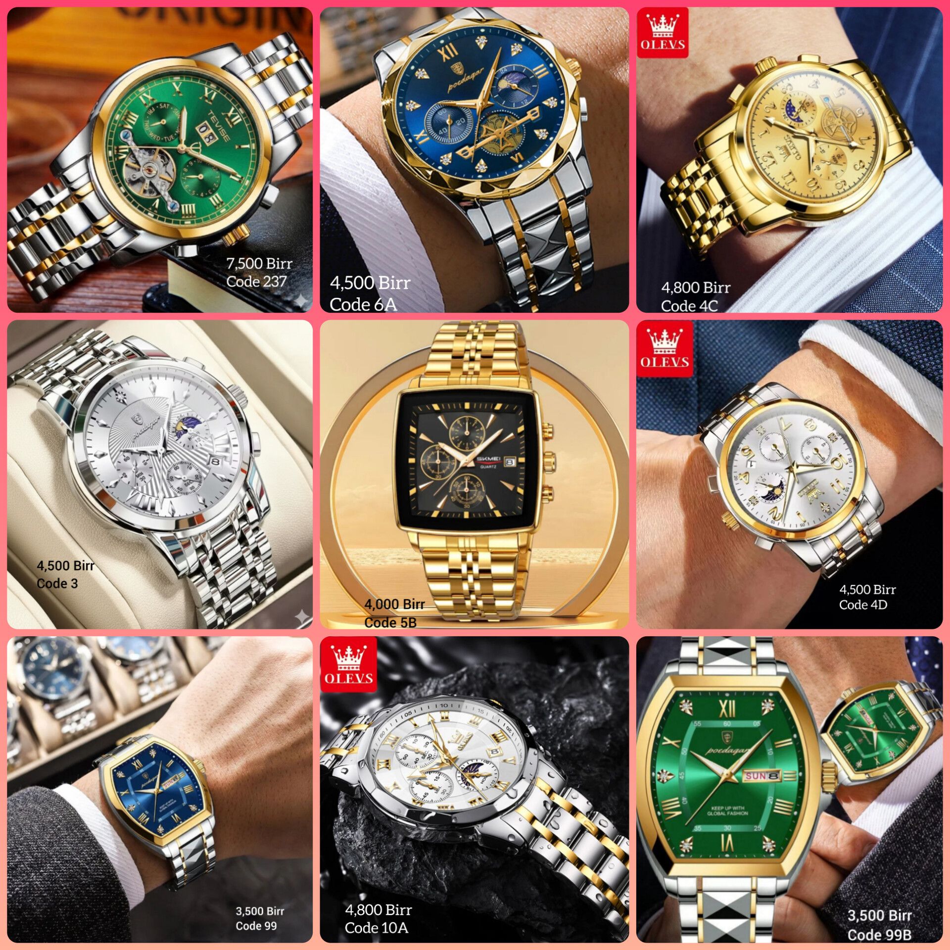 ዘናጭ ሰዓቶች Facebook ad: Telegram: Contact @zenachwatchs