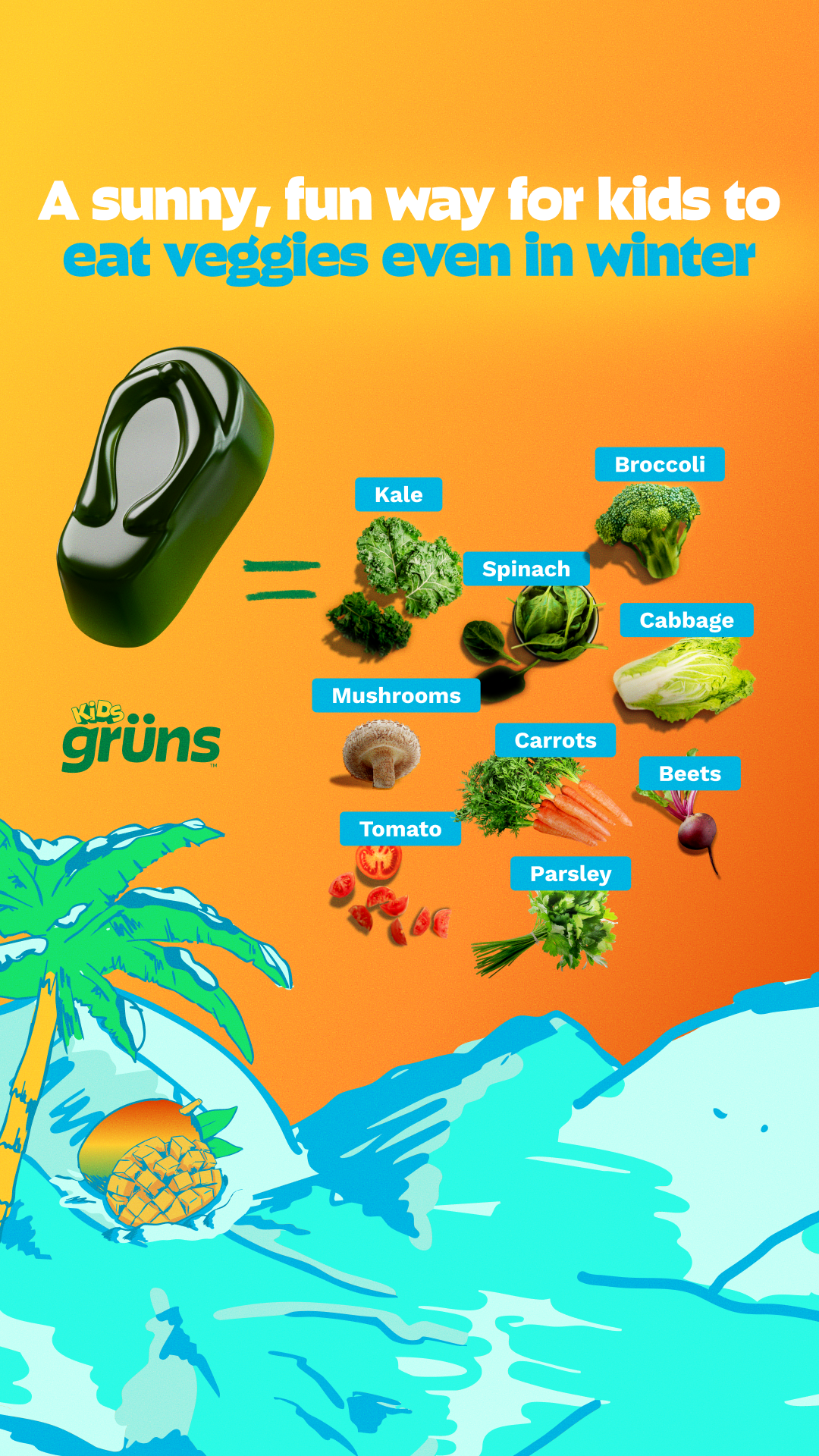 Grüns Kids Facebook ad