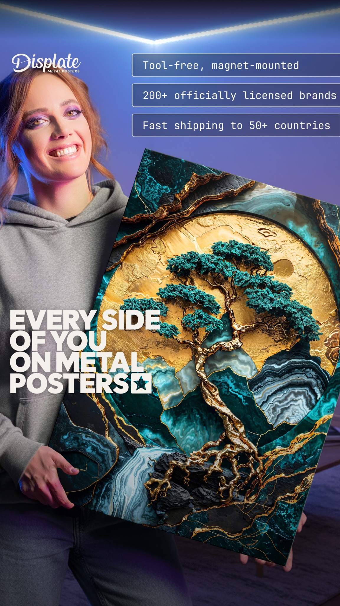 Displate Facebook ad