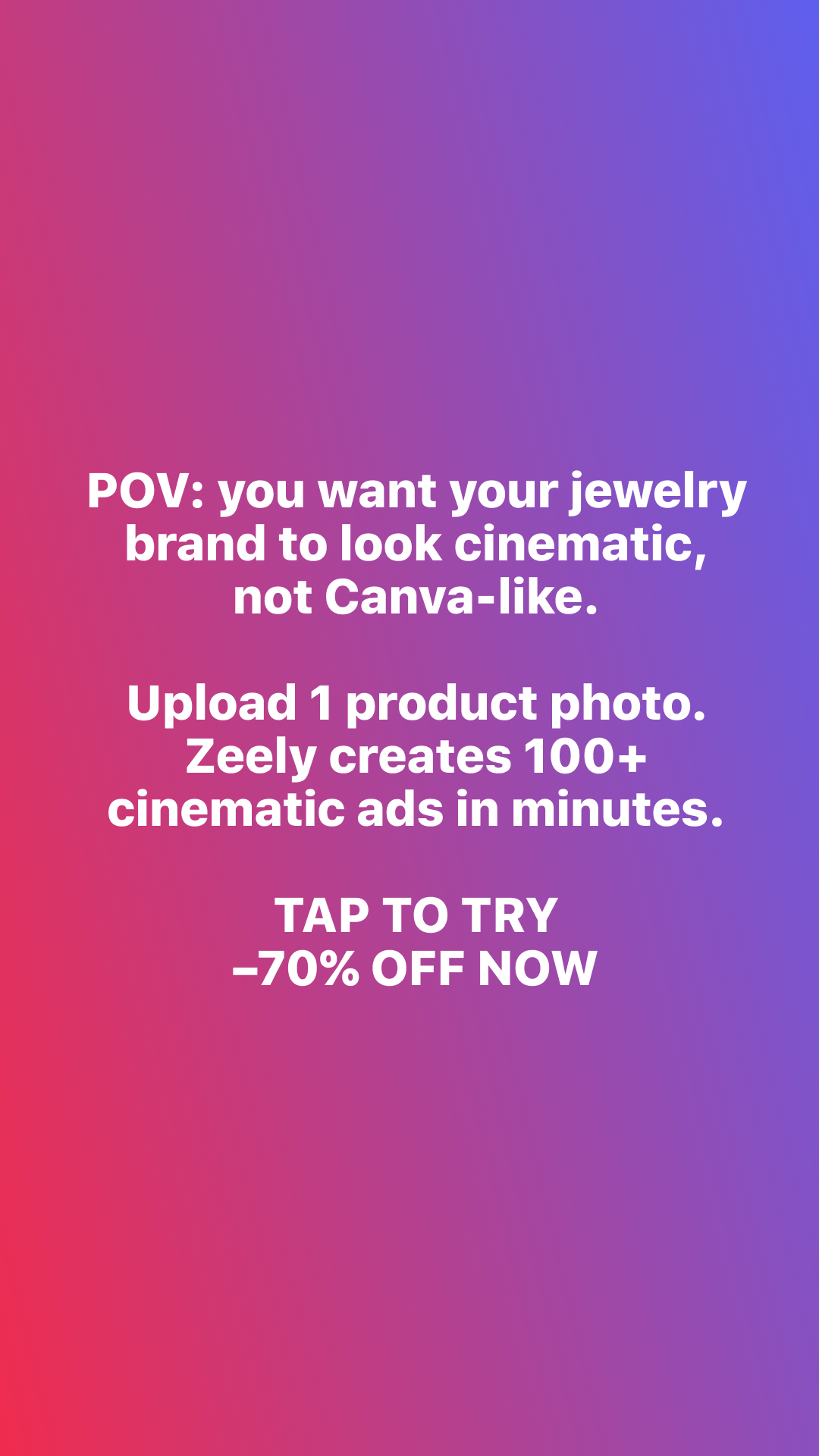 Zeely Facebook ad