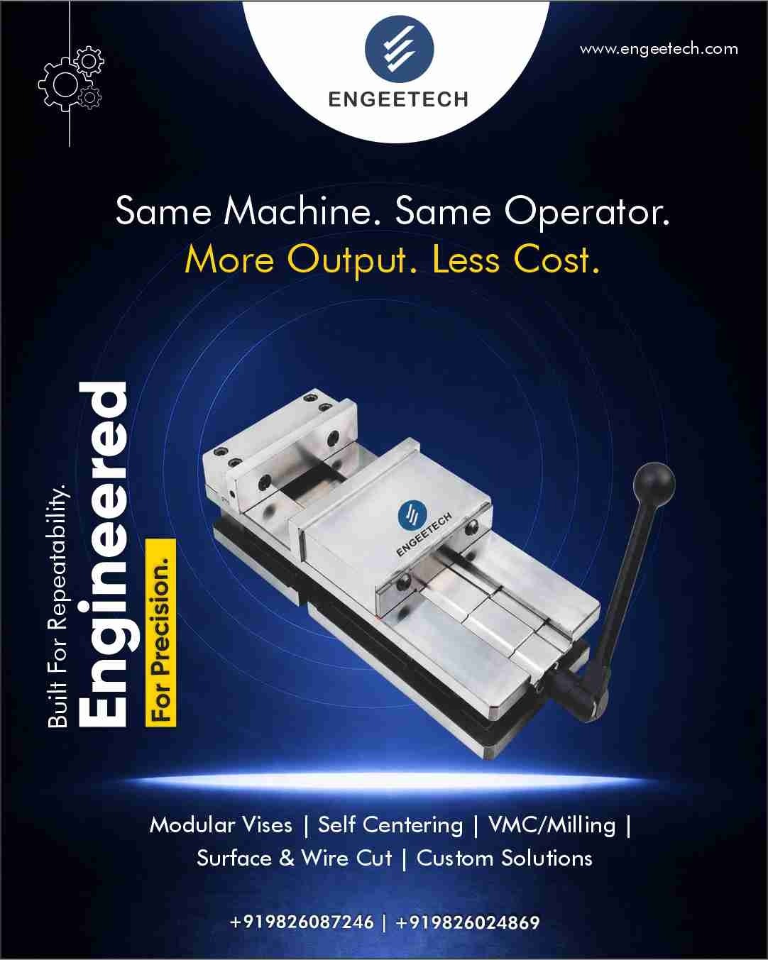 Engeetech Engineerings Facebook ad: Save Up To 52% On Premium Machine Vises