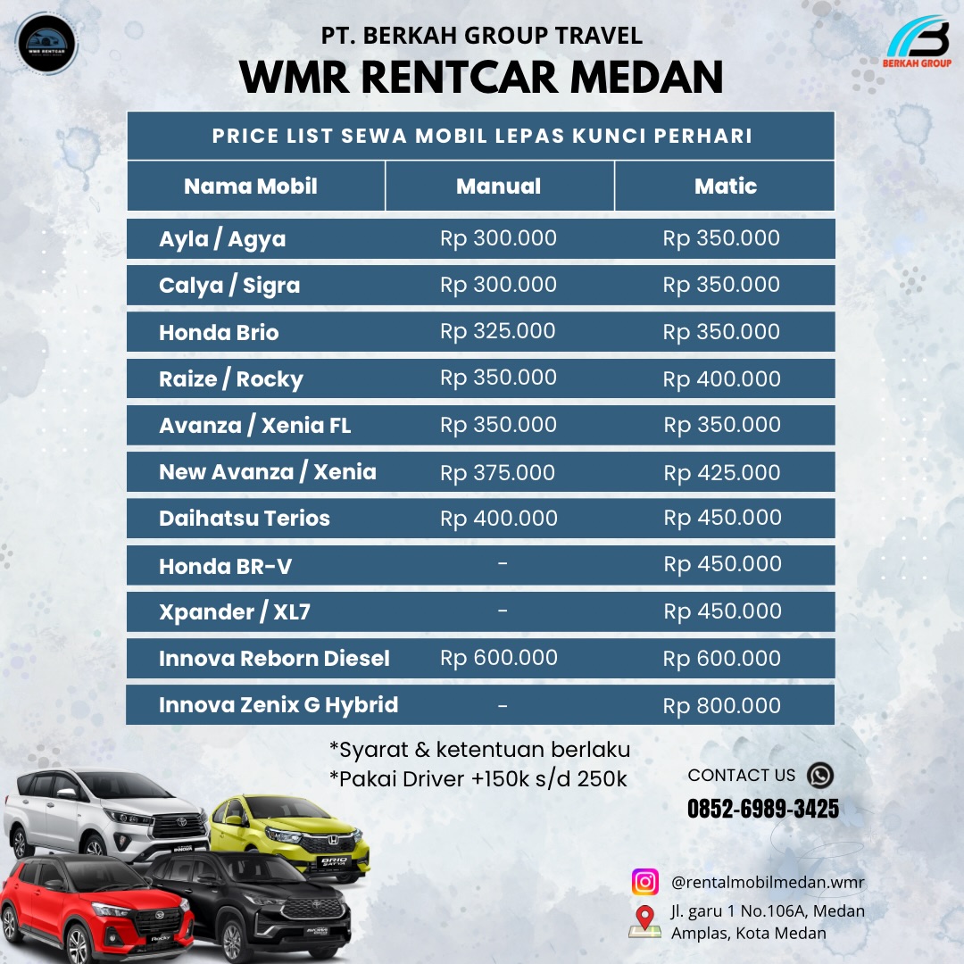 WMR Rentcar MEDAN Facebook ad