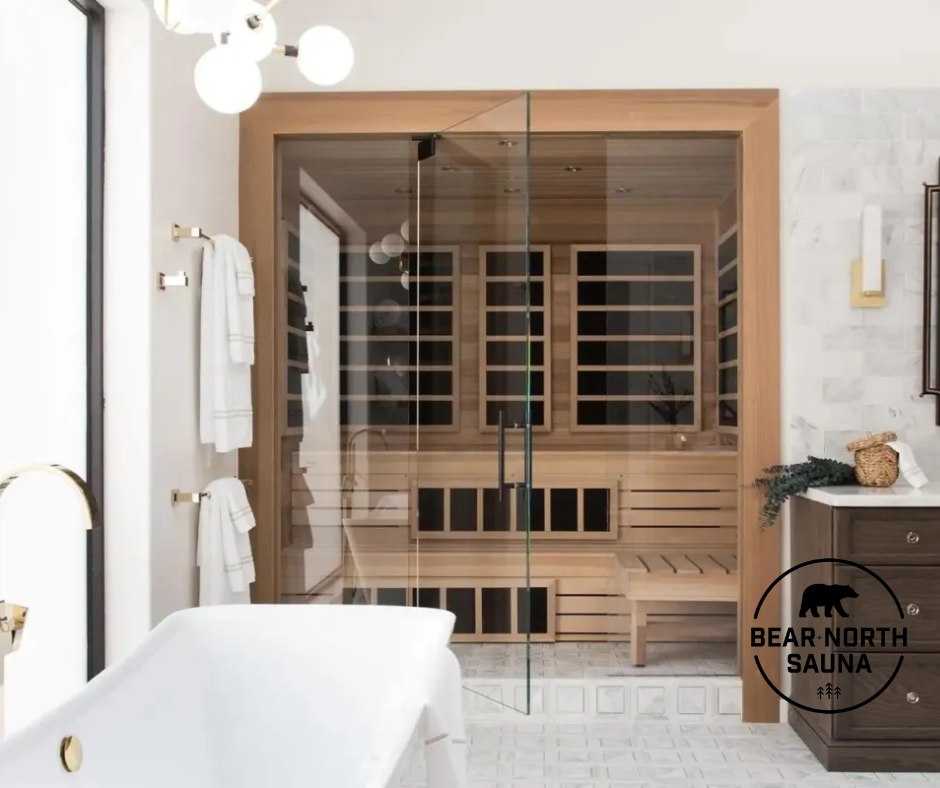 Bear North Sauna Facebook ad: Build your dream sauna this spring or summer!