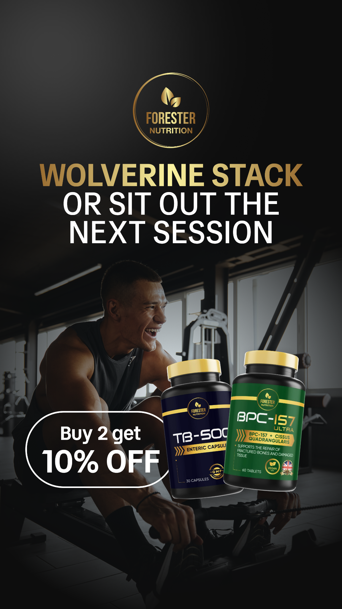 Forester's Nutrition Facebook ad from Jul 7, 2026