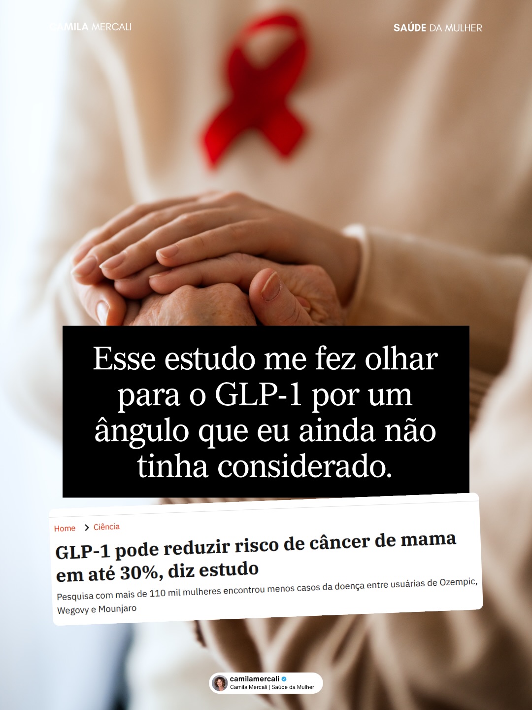 Camila Mercali - Nutrição e Saúde da Mulher Facebook ad: Alguns estudos entregam respostas.