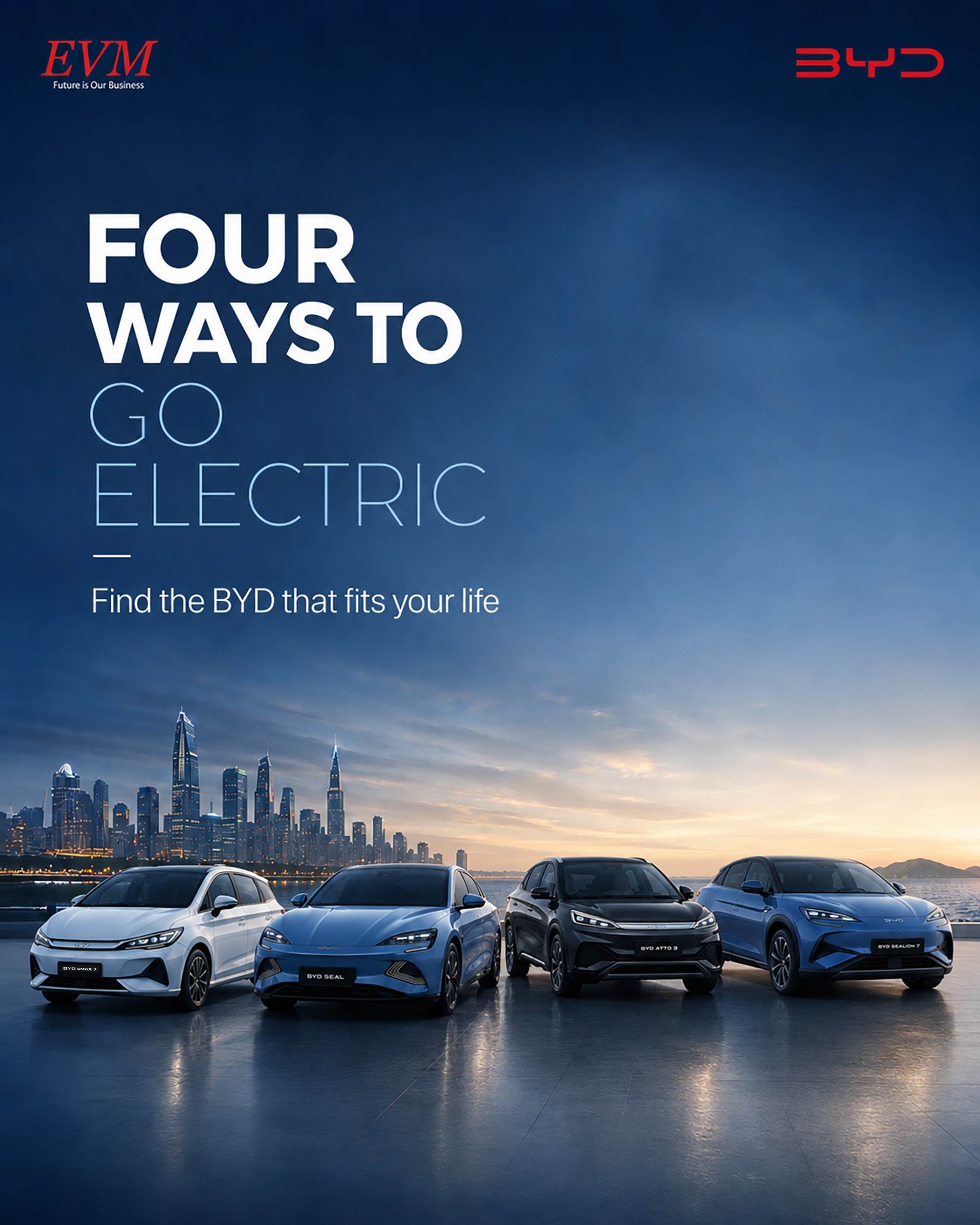 EVM Southcoast BYD Facebook ad: One technology. Endless possibilities.