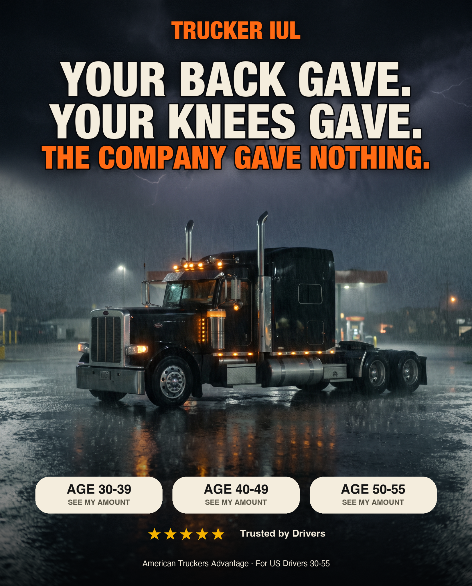 The American Trucker Advantage Facebook ad