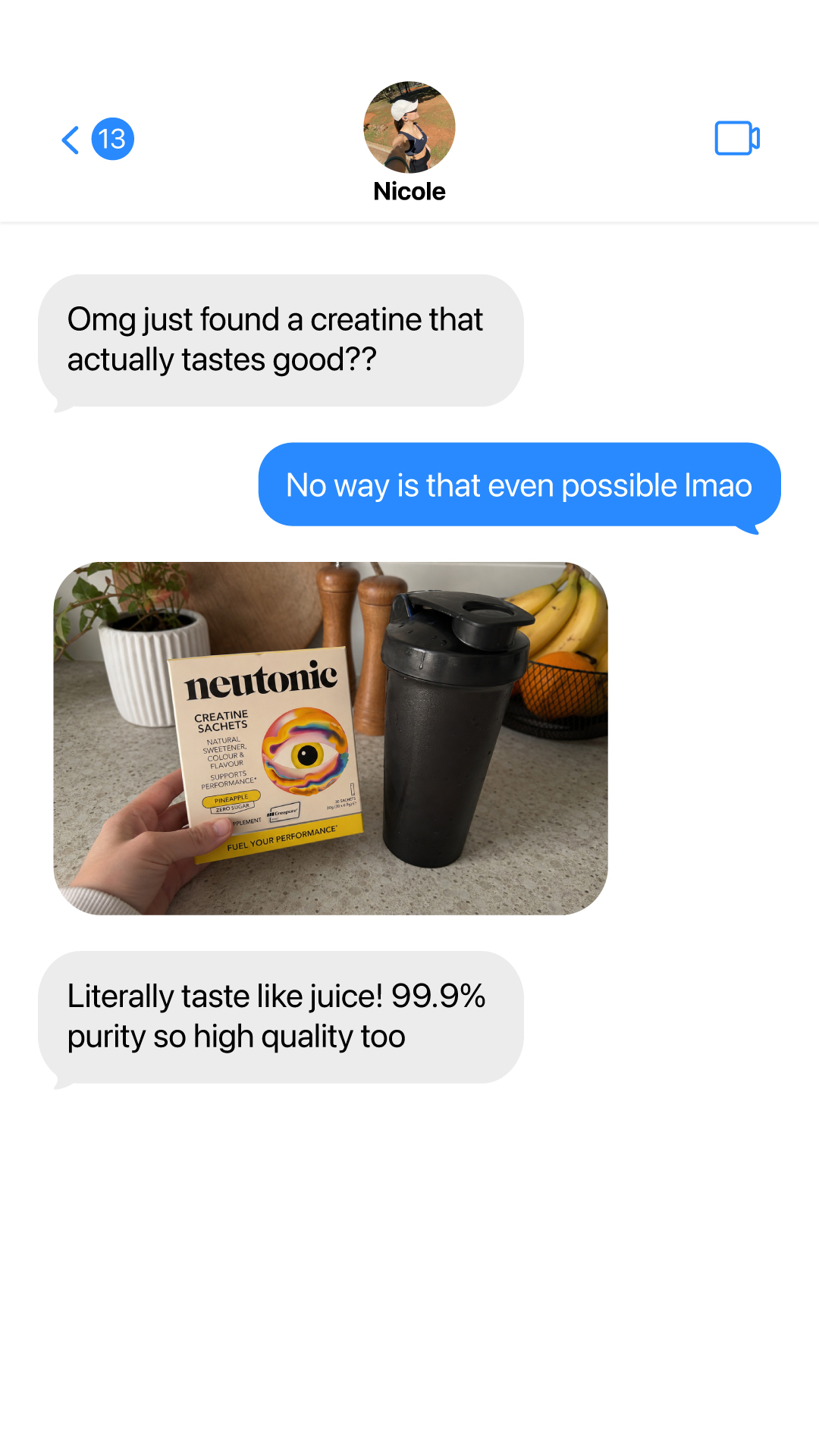Neutonic Facebook ad