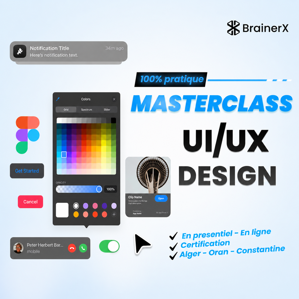 BrainerX Facebook ad: 100% pratique
