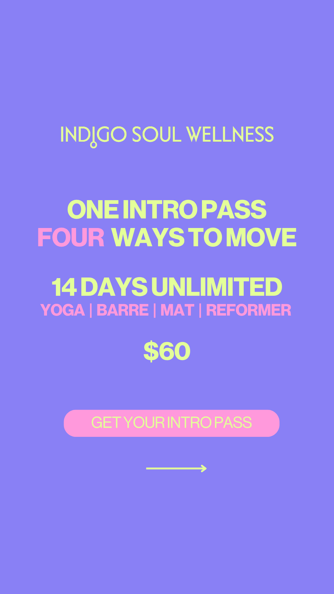 Indigo Soul Wellness Facebook ad from Jul 1, 2026