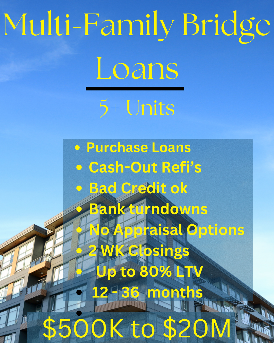 Hill Creek Commercial Capital Facebook ad: Need capital for a 5+ unit deal?