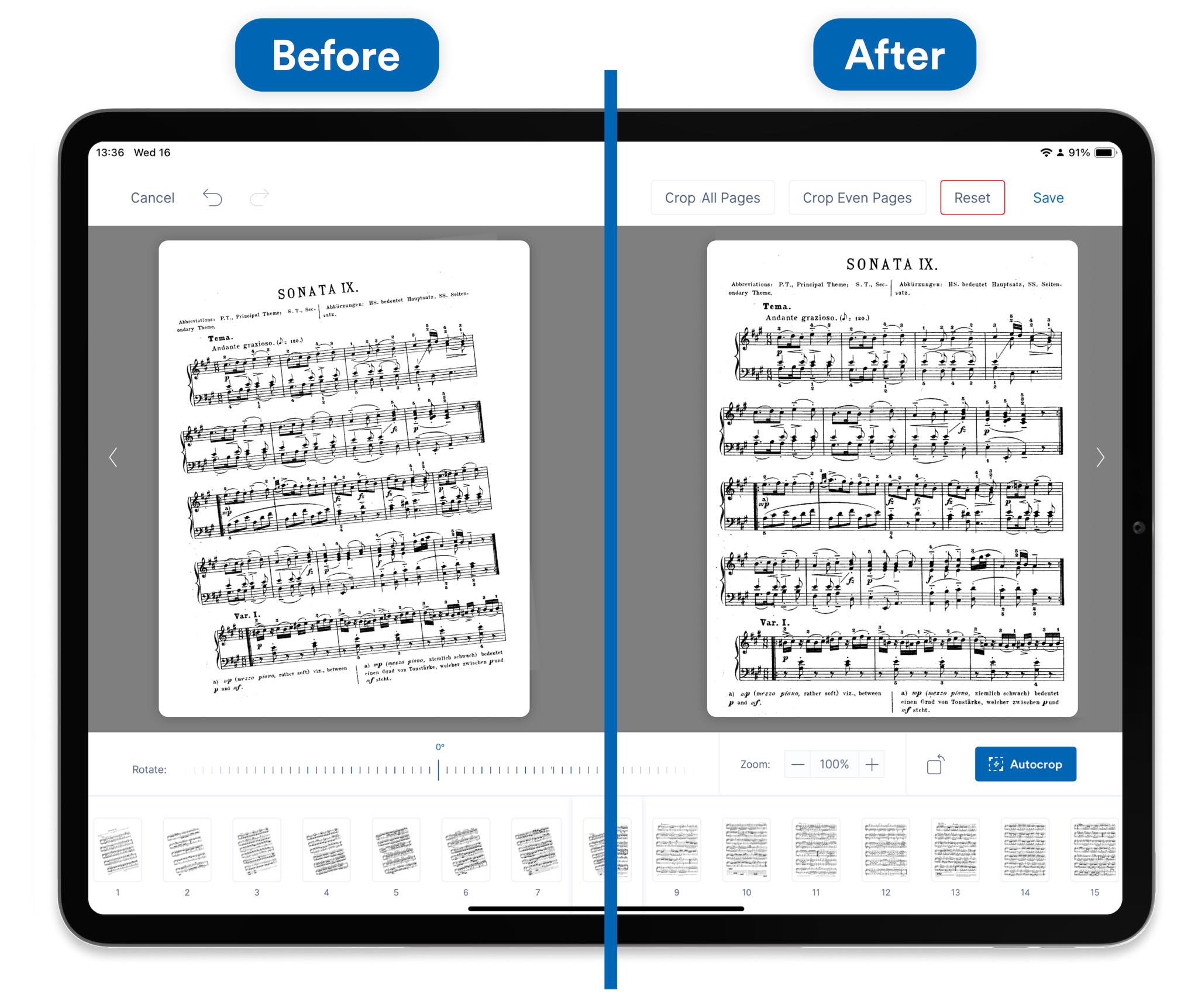 Enote Facebook ad: Enote - Sheet Music App
