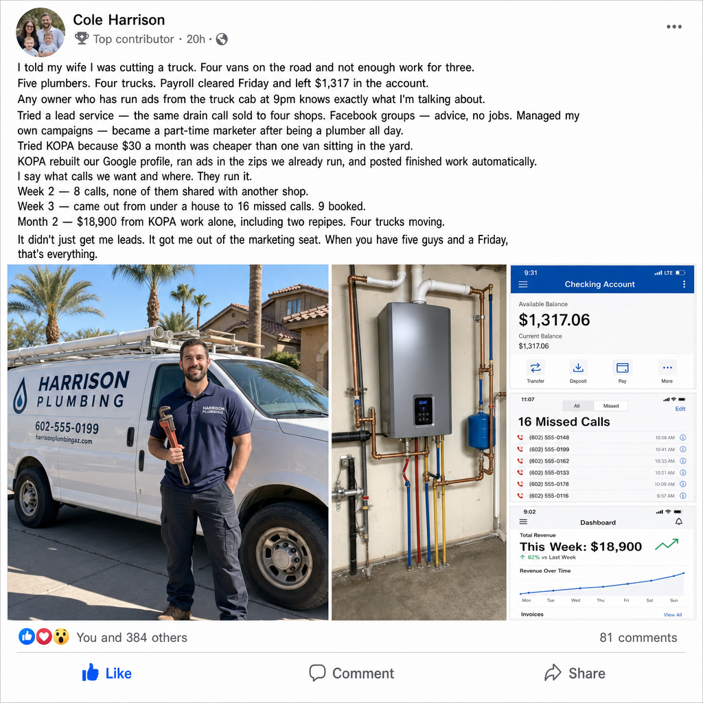 kopa.ai Facebook ad