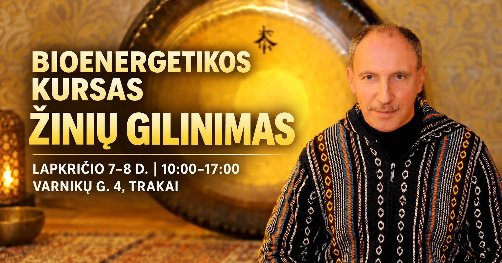 Netradicinė terapija Facebook ad: Bioenergetikos kursas: žinių gilinimas
