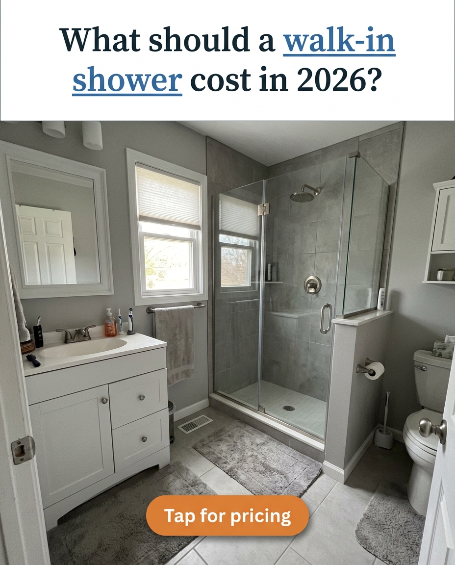 Today's Homeowner Facebook ad: Walk-In Shower Cost