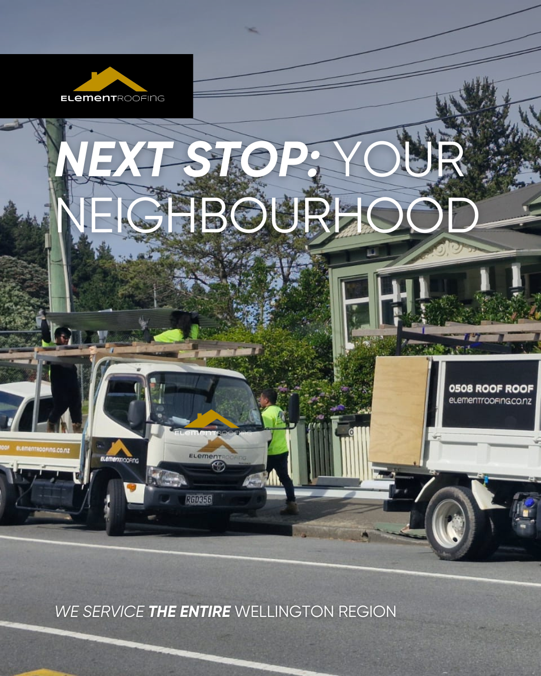 Element Roofing Facebook ad