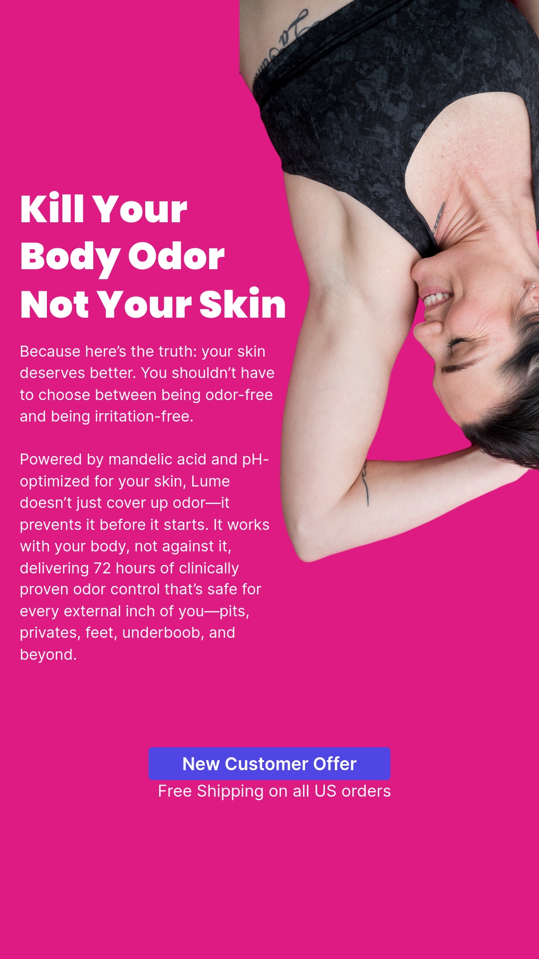 Lume Deodorant Facebook ad