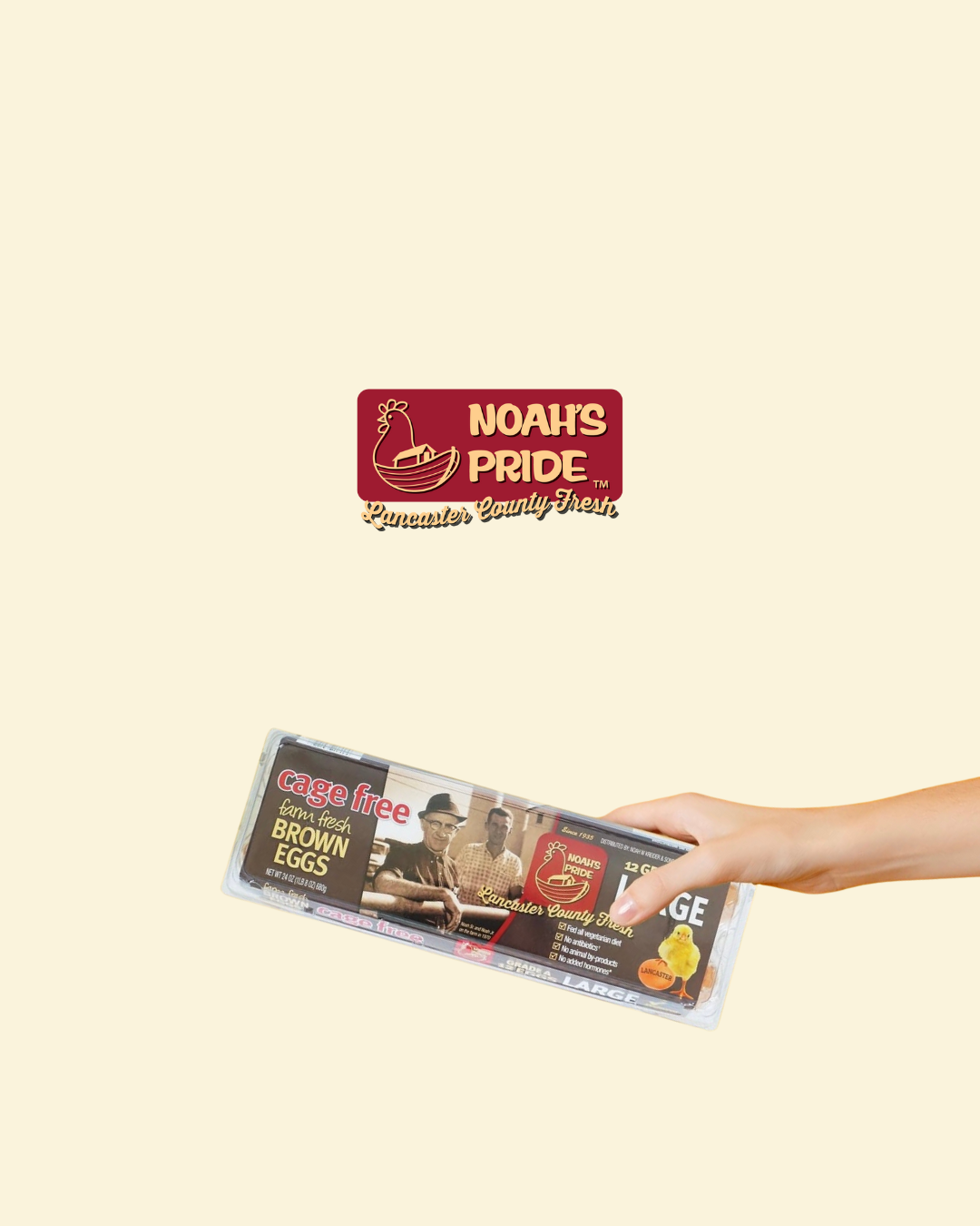 Noah's Pride Facebook ad: Discover Noah’s Pride-cage-free, organic, and…