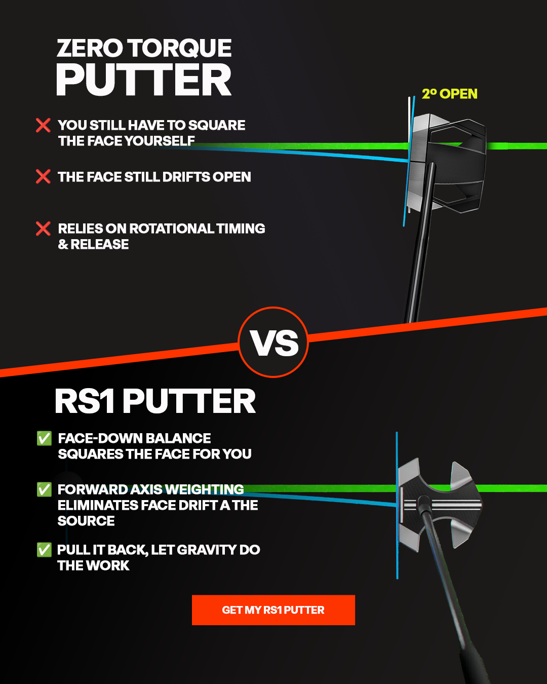 Performance Golf Facebook ad
