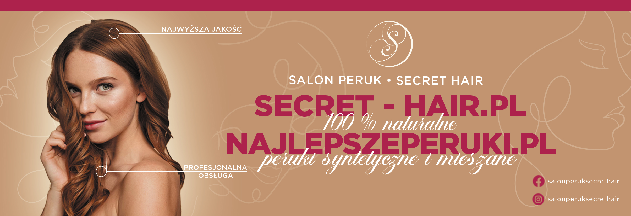 Secret Hair Salon peruk Wrocław Facebook ad