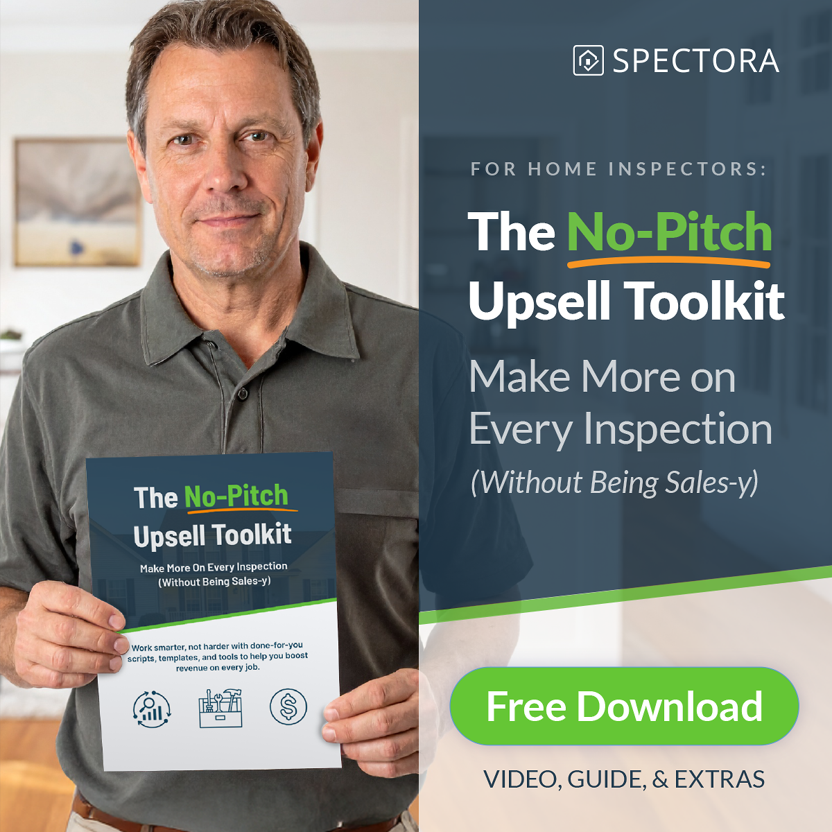 Spectora Home Inspection Software Facebook ad: Make More On Every Home Inspection (Without Feeling Salesy)