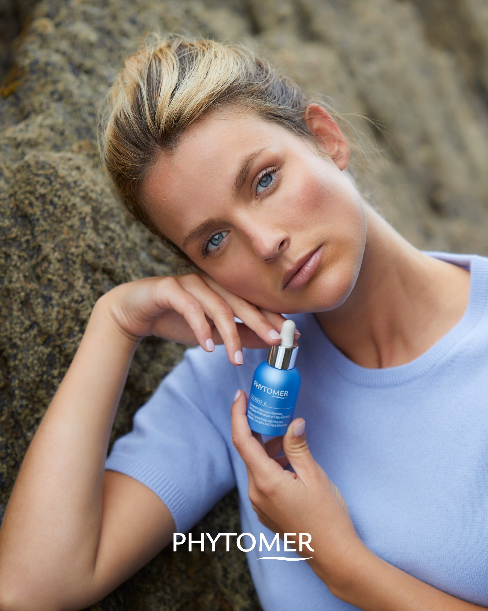 Baronesse Cosmétiques Facebook ad: From the sea to the skin.