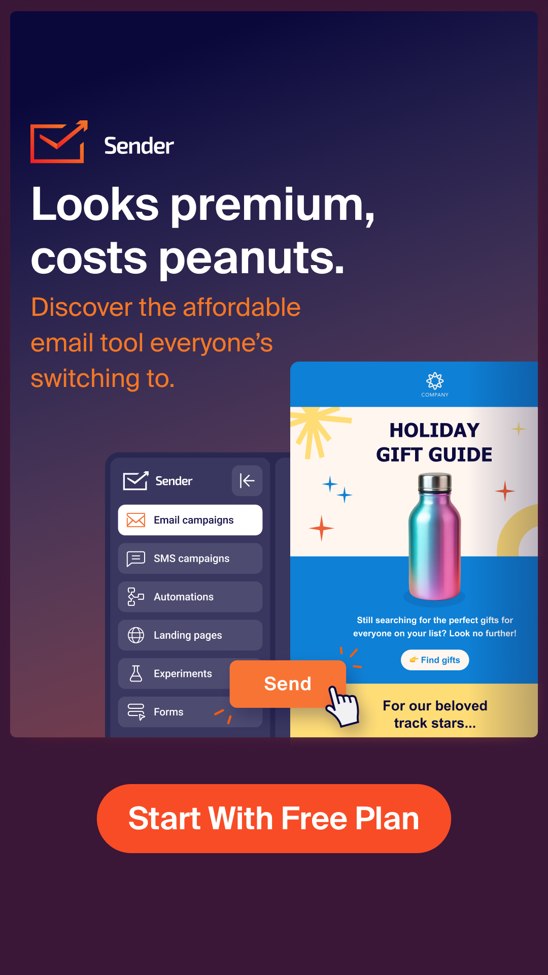 Sender.net Facebook ad