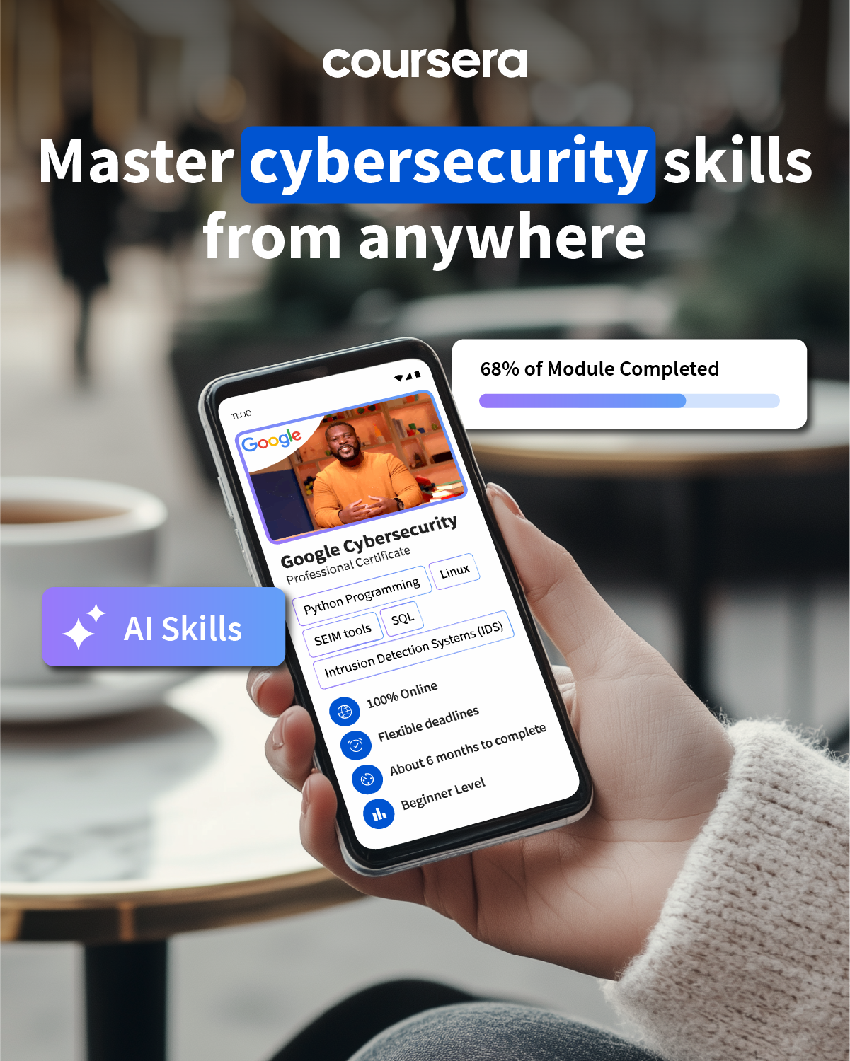 Coursera Facebook ad