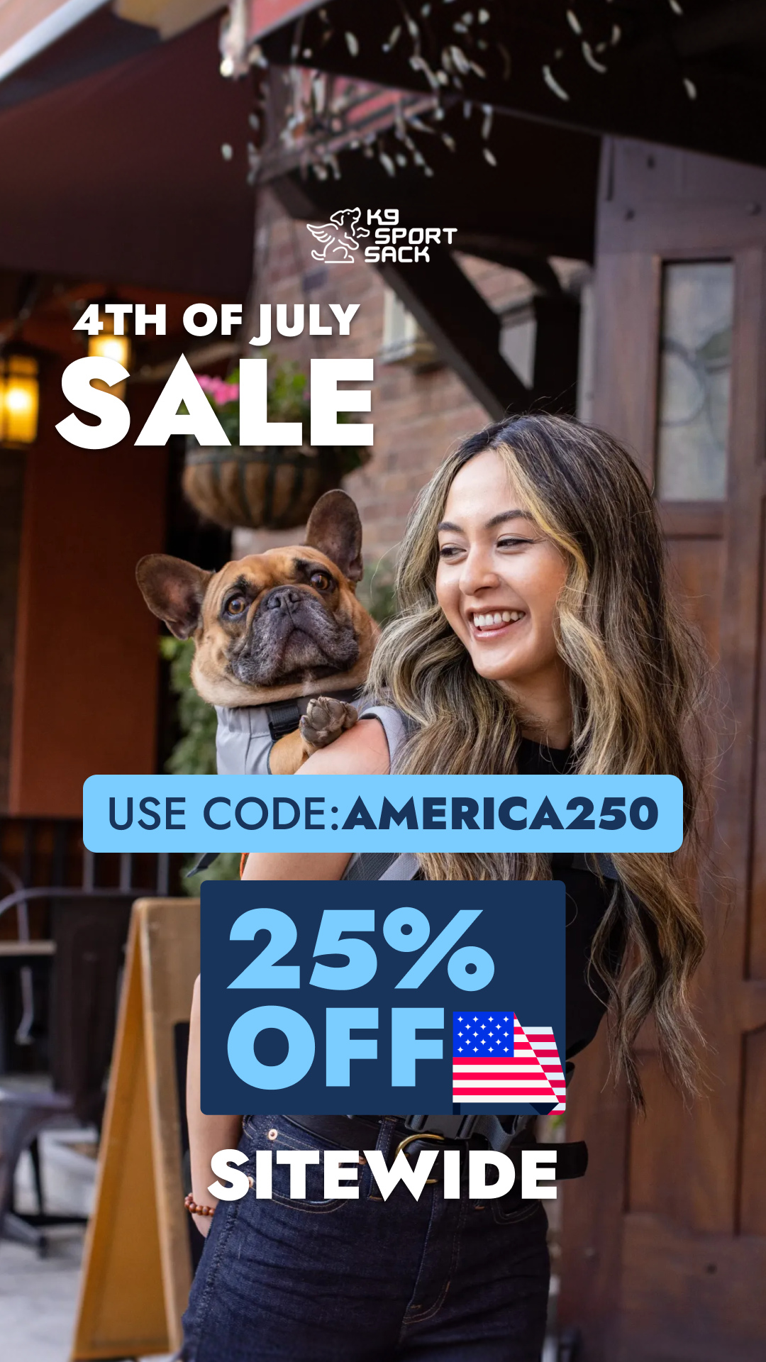 K9 Sport Sack Facebook ad from Jul 1, 2026