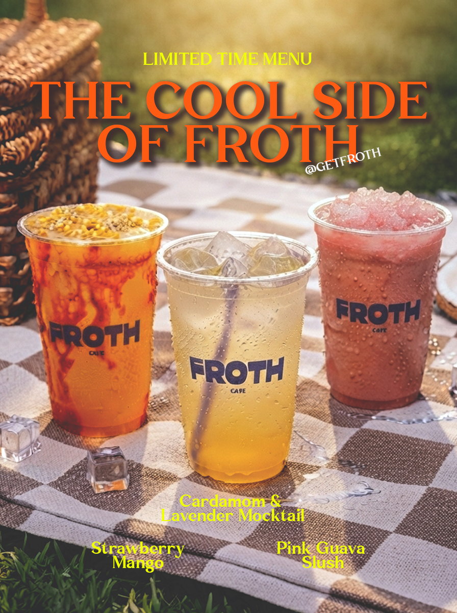 Froth - The Coffee Bar Facebook ad: cool side of froth