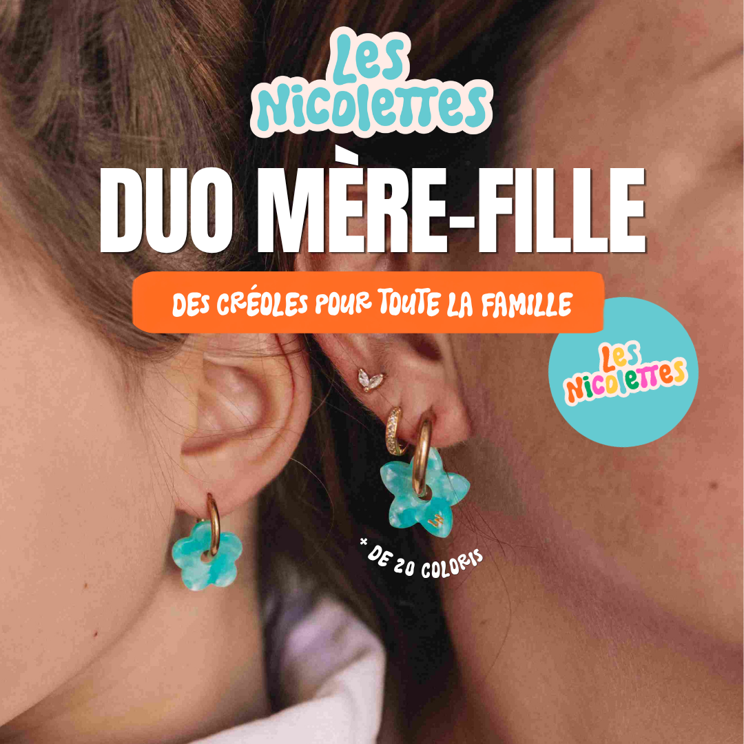 Les Nicolettes Facebook ad: Bijoux colorés et pétillants