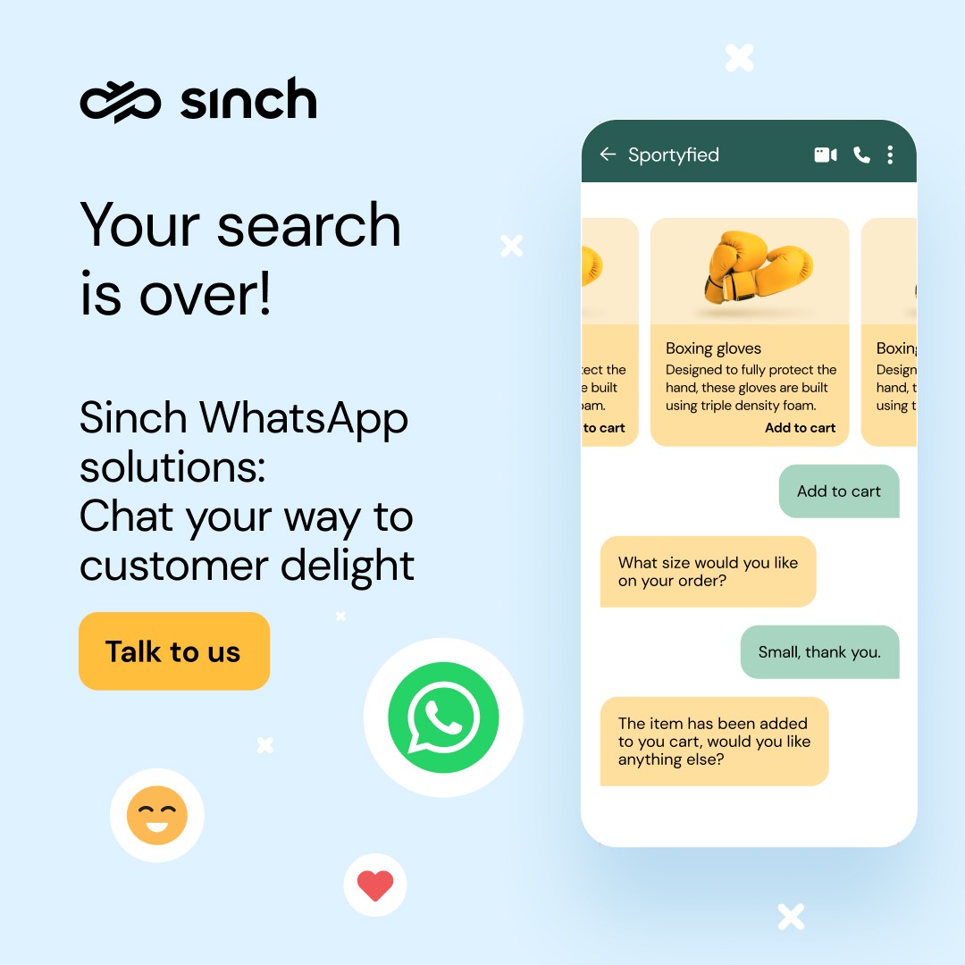 Sinch India Facebook ad