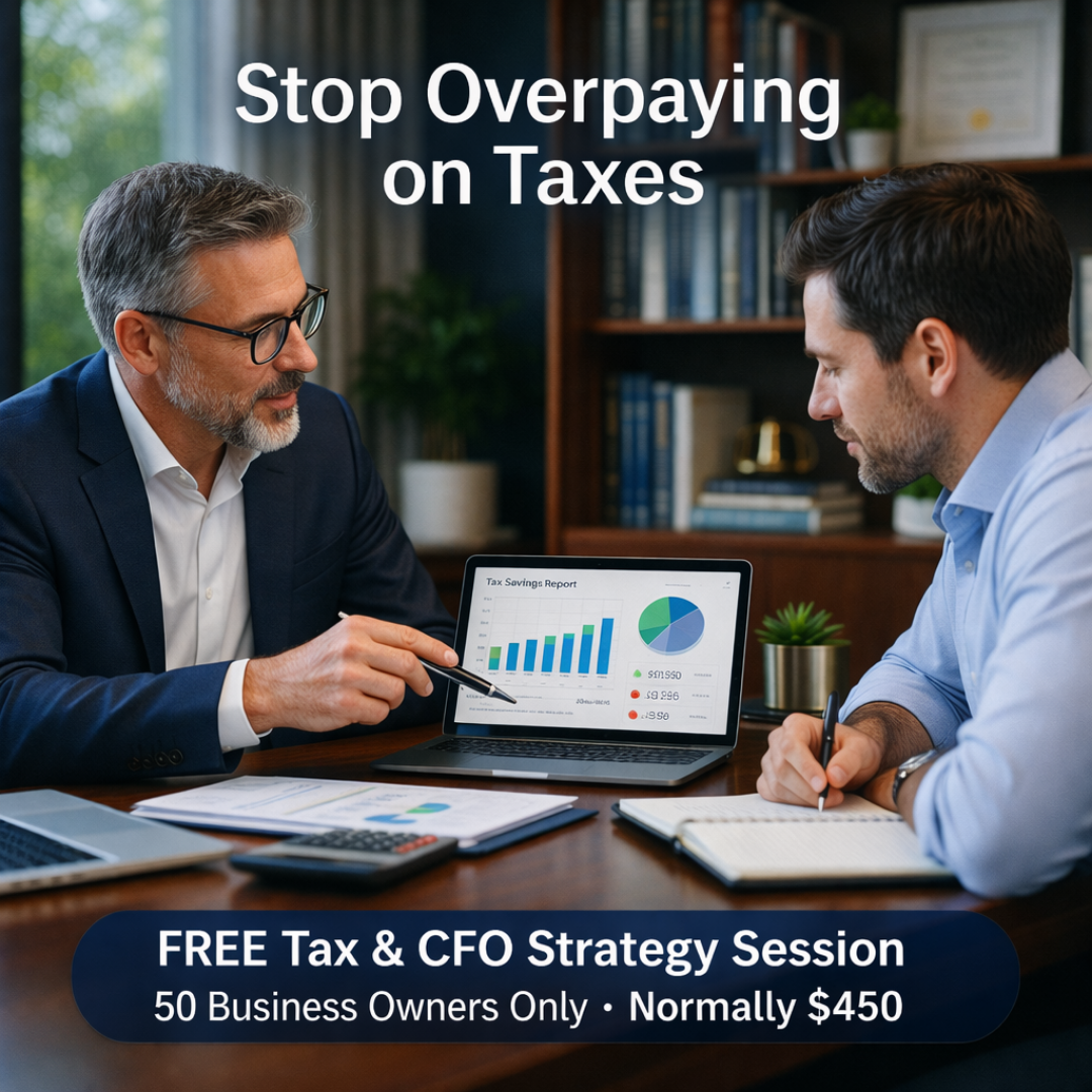Dollars and Sense, Consulting and Bookkeeping Facebook ad: Work With a Fractional CFO Starting at Just $1,500/Month