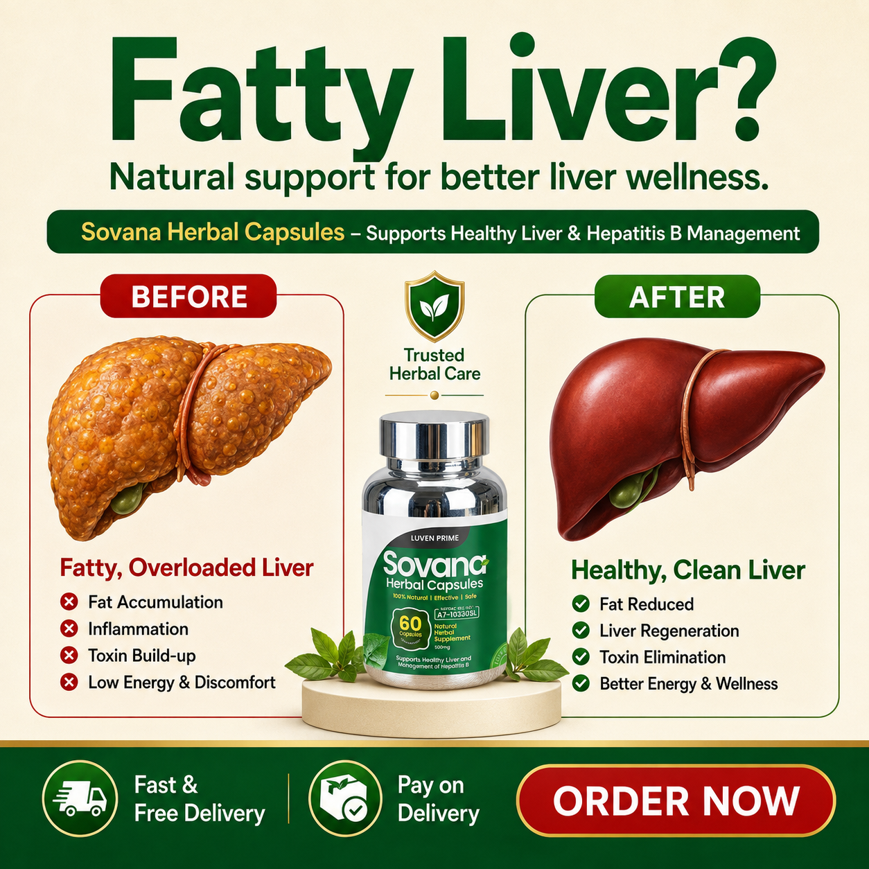 Sovana Herbal Capsules Facebook ad