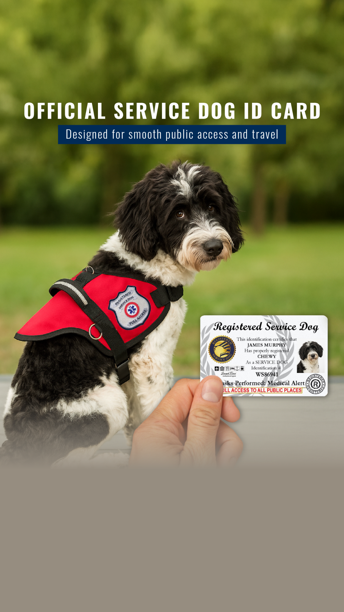 WorkingServiceDog.com Service Dog Vests and Supplies Facebook ad