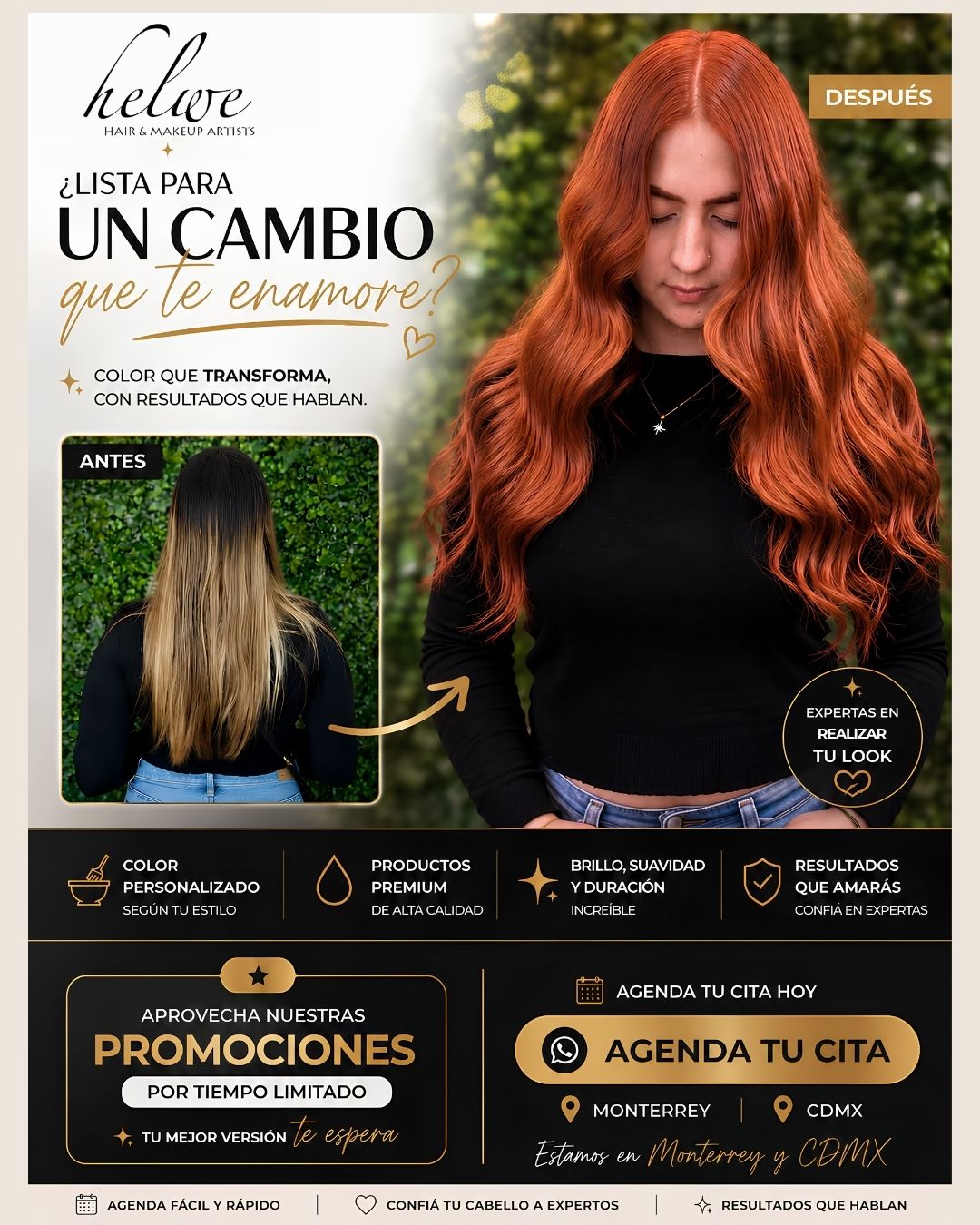 Helwe - Hair & Makeup Artists Facebook ad: Chat with us