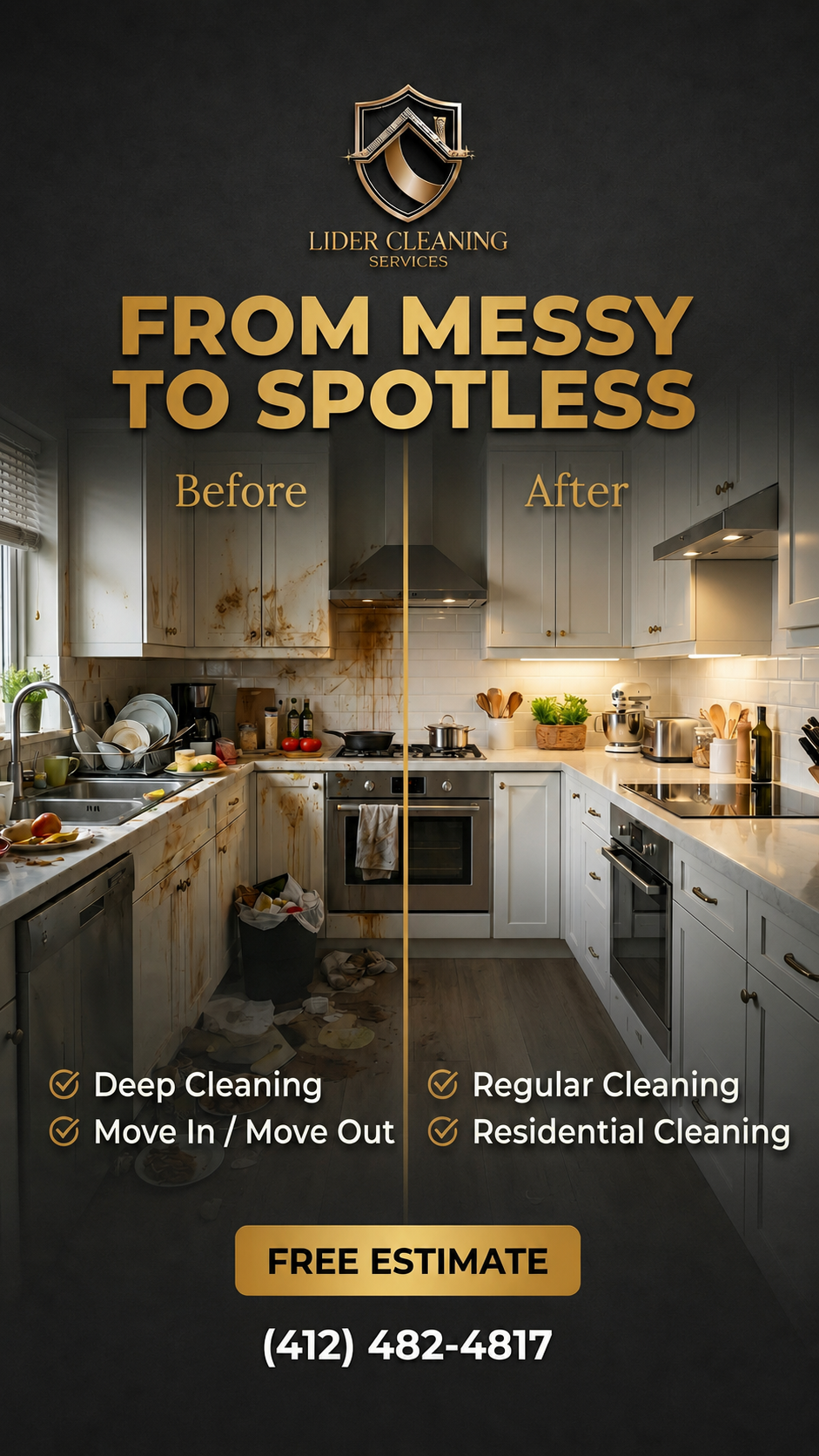 Lider Cleaning Services Facebook ad