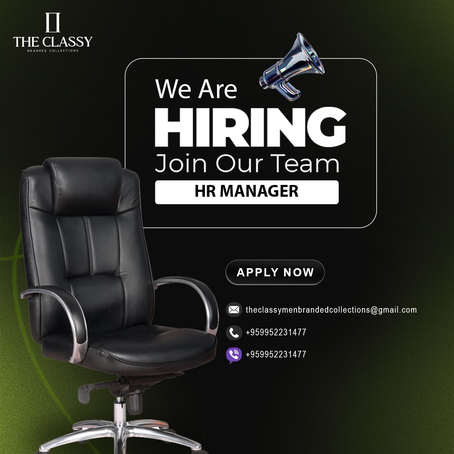 The Classy Facebook ad: ဝန်ထမ်းအမြန်အလိုရှိသည် (Hiring Now!)